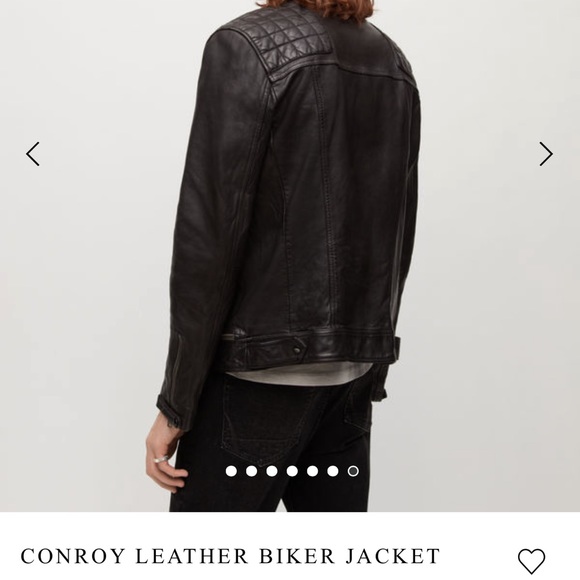 ALL SAINTS Leather Coat - Picture 4 of 4